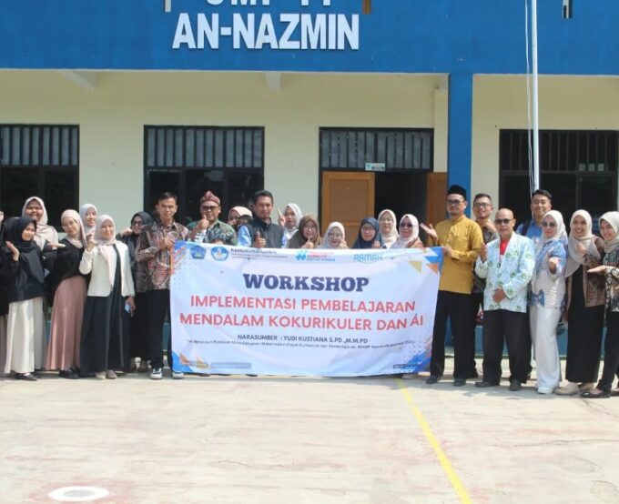 Menyongsong Masa Depan Pendidikan: SMP IT An-Nazmin Gelar Workshop Implementasi Pembelajaran Mendalam Kokurikuler dan AI